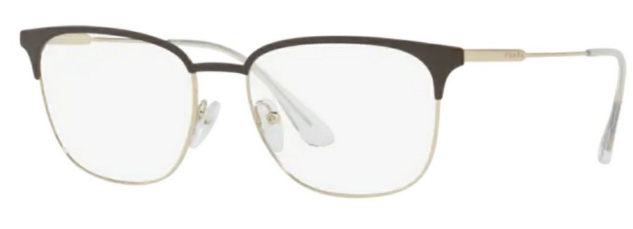 Prada Pr 59Uv Matte Brown/Pale Gold Hot