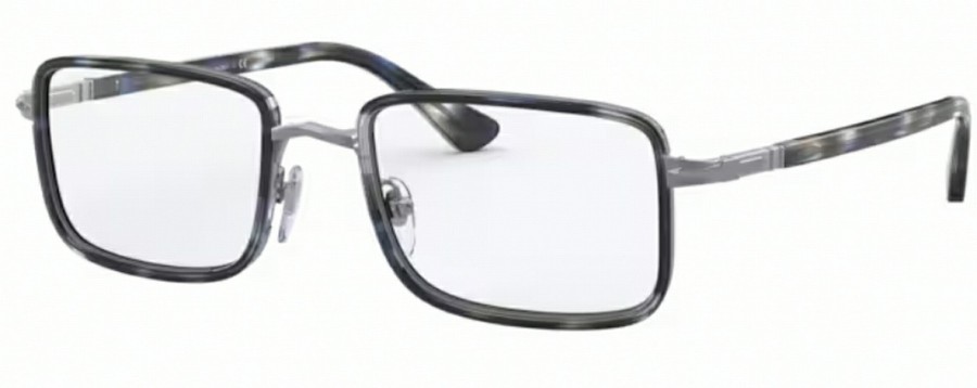 Persol Po2473V Blue Striped Grey New