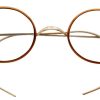 Timeless Eyewear Oval J2324 Shiny Gold/Brown Clearance